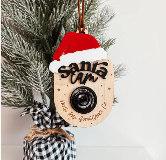 Santa Cam Christmas Ornament