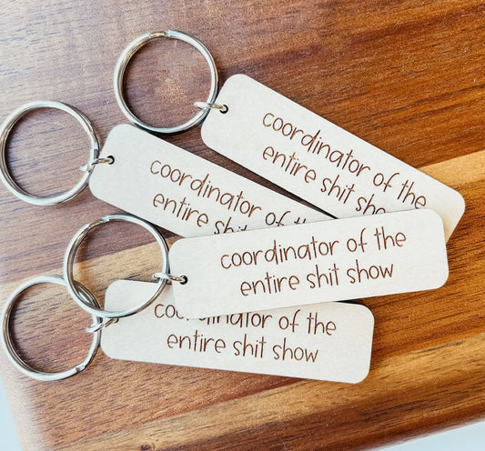 Coordinator Wooden Keychain