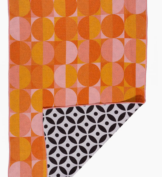 Orange Geo Bloom Towel