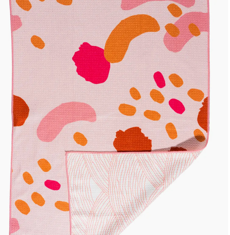 Groovy Pink Bloom Towel