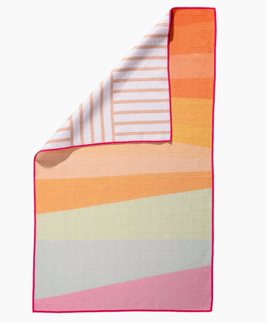 Rainbow Wave Bloom Towel