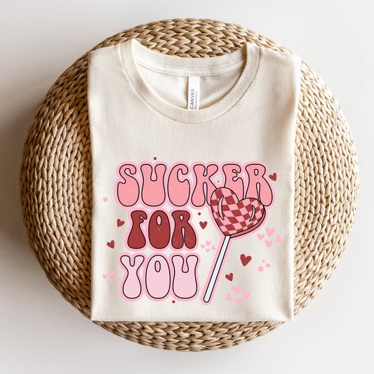 Sucker For You Natural Tee