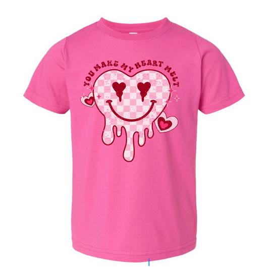 You Make My Heart Melt Pink Tee